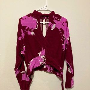 Express Crop Long Sleeve Top